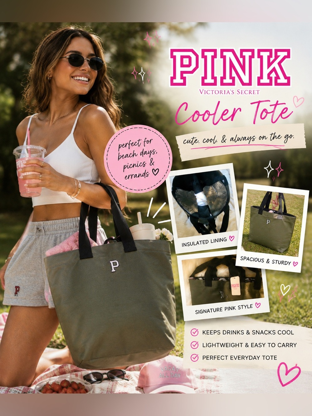 ‼️🆕🔥 Victoria's Secret PINK Cooler Tote